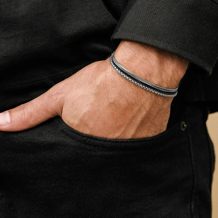 Hudson Steel Adjustable Bracelet