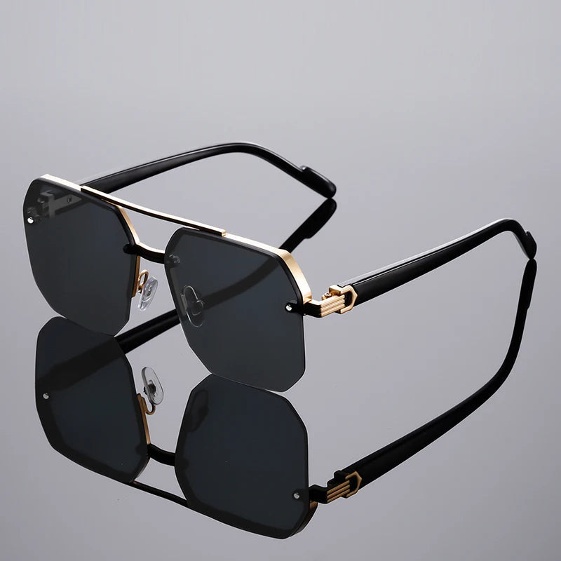 Nexus Rimless Geometric Sunglasses