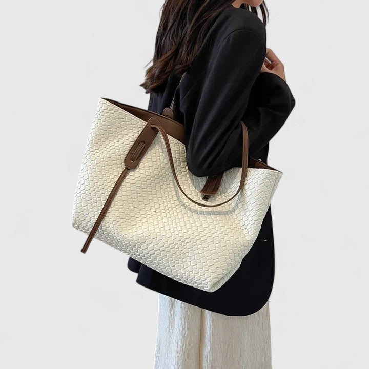 Astrid Woven Tote Bag