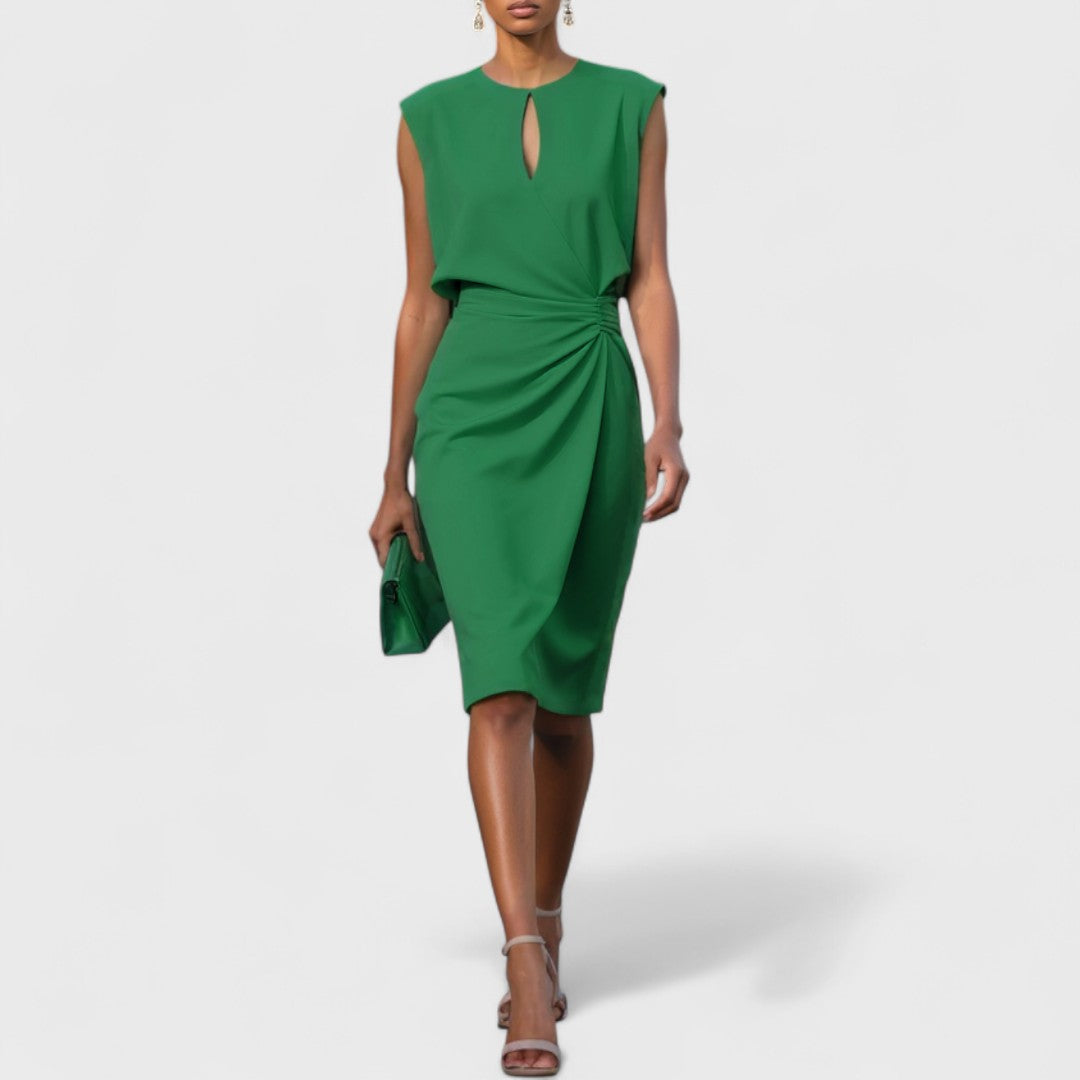 Mirev Fitted Midi Dress