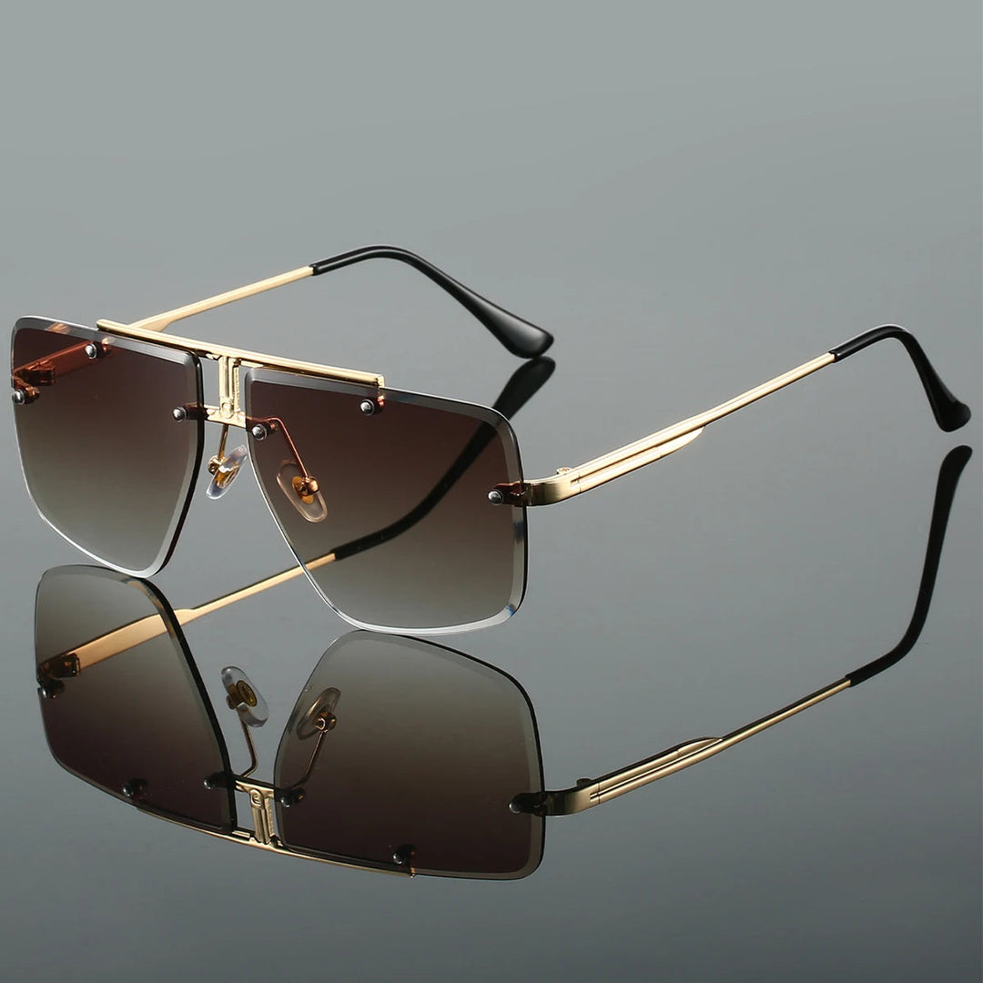 Dalton Rimless Square Sunglasses