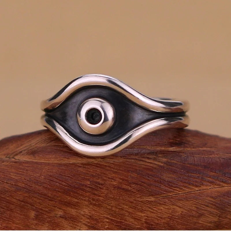 Mystique Adjustable Copper All-Seeing Eye Ring