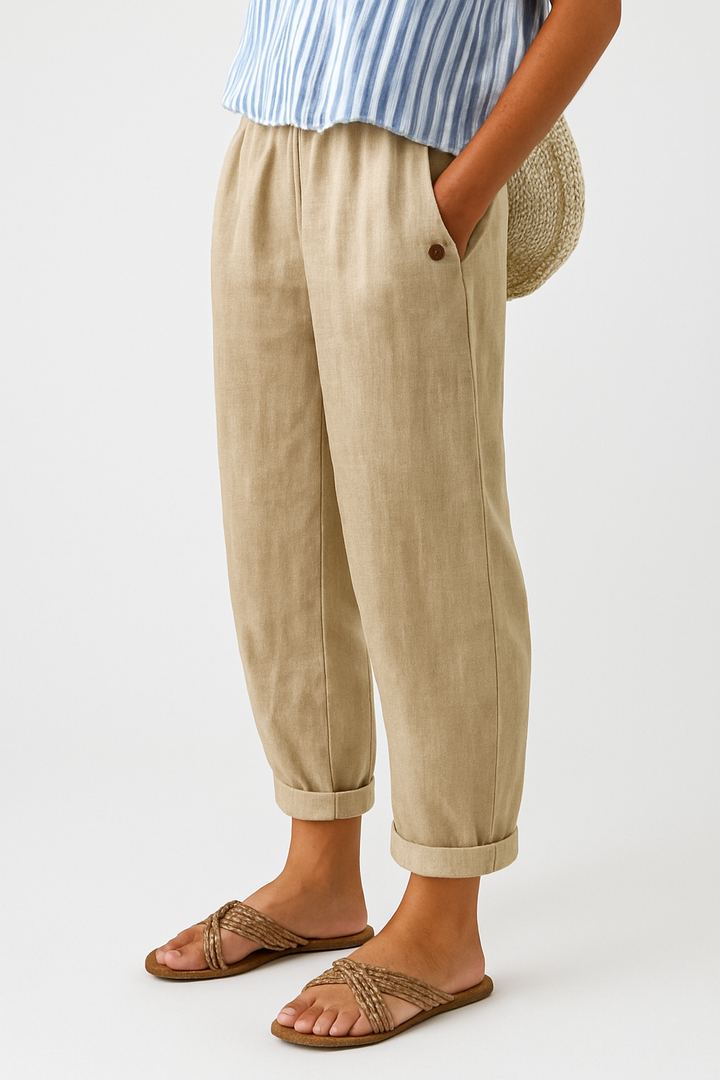 Halden Straight-Leg Pants With Side Pockets