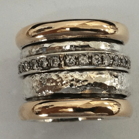 Solana Layered Thick Gold Ring