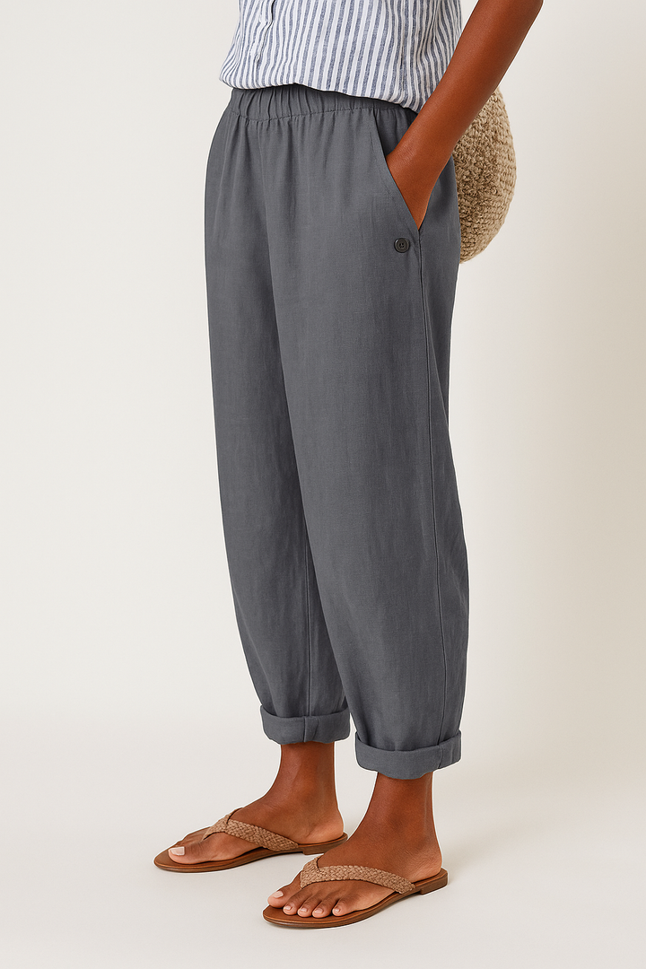 Halden Straight-Leg Pants With Side Pockets