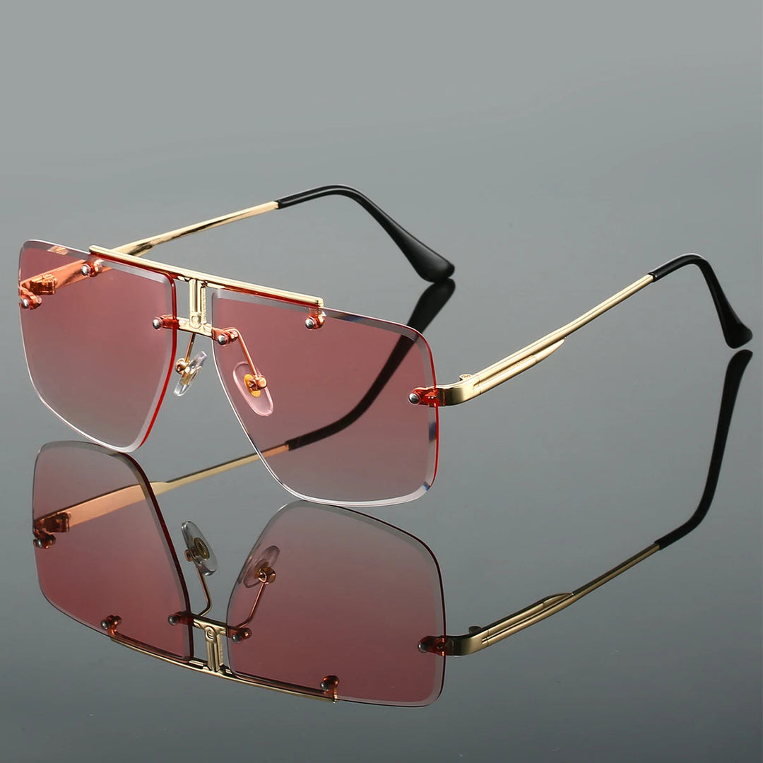 Dalton Rimless Square Sunglasses