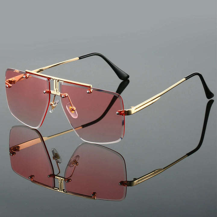 Dalton Rimless Square Sunglasses