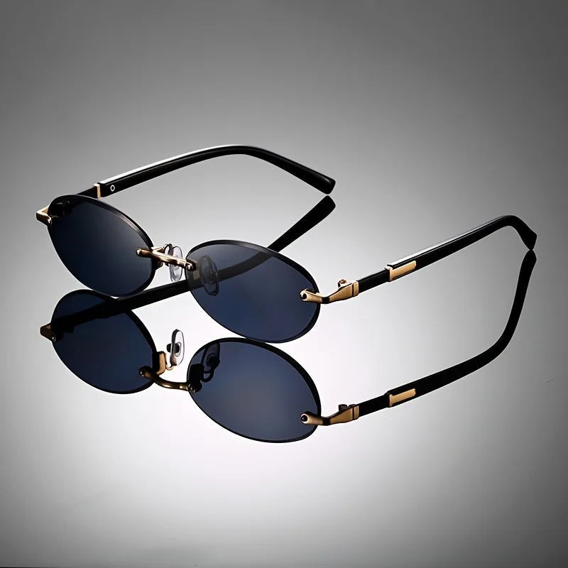 Lennox Rimless Oval Sunglasses