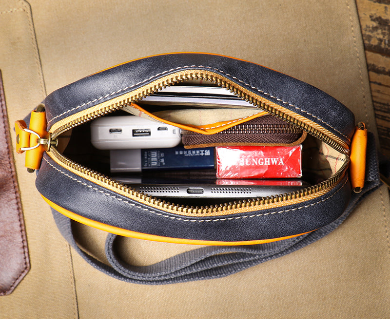 Hudson Genuine Leather Crossbody Bag