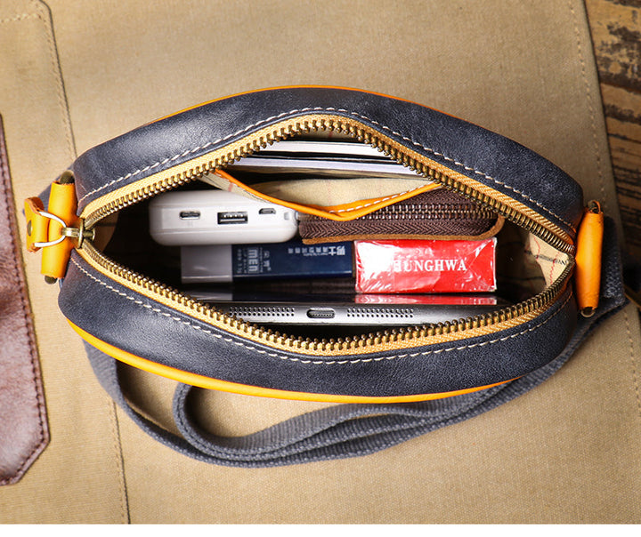 Hudson Genuine Leather Crossbody Bag