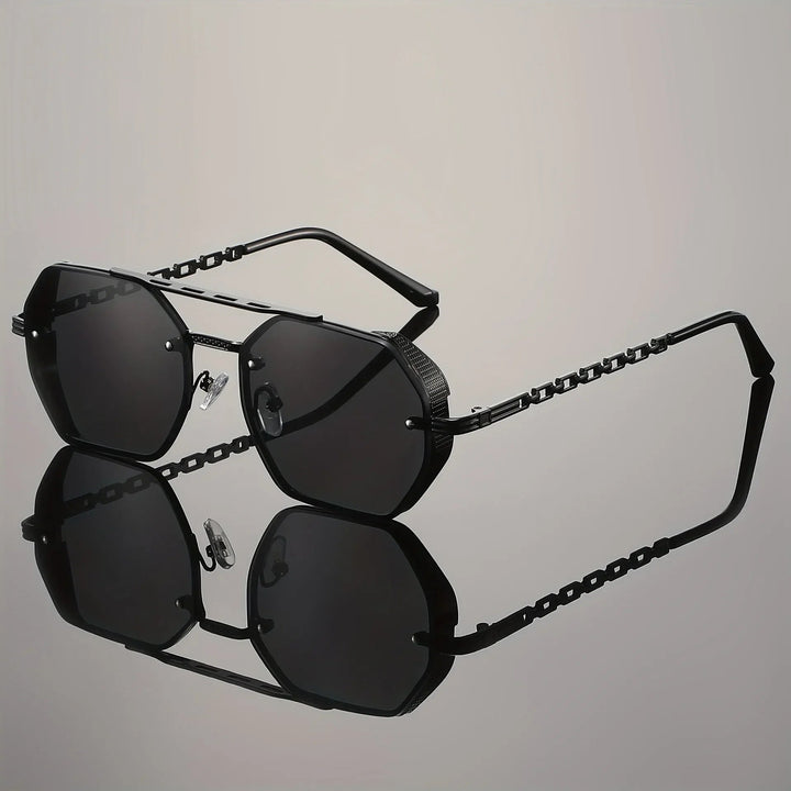 Monarch Gold-Accent UV400 Sunglasses