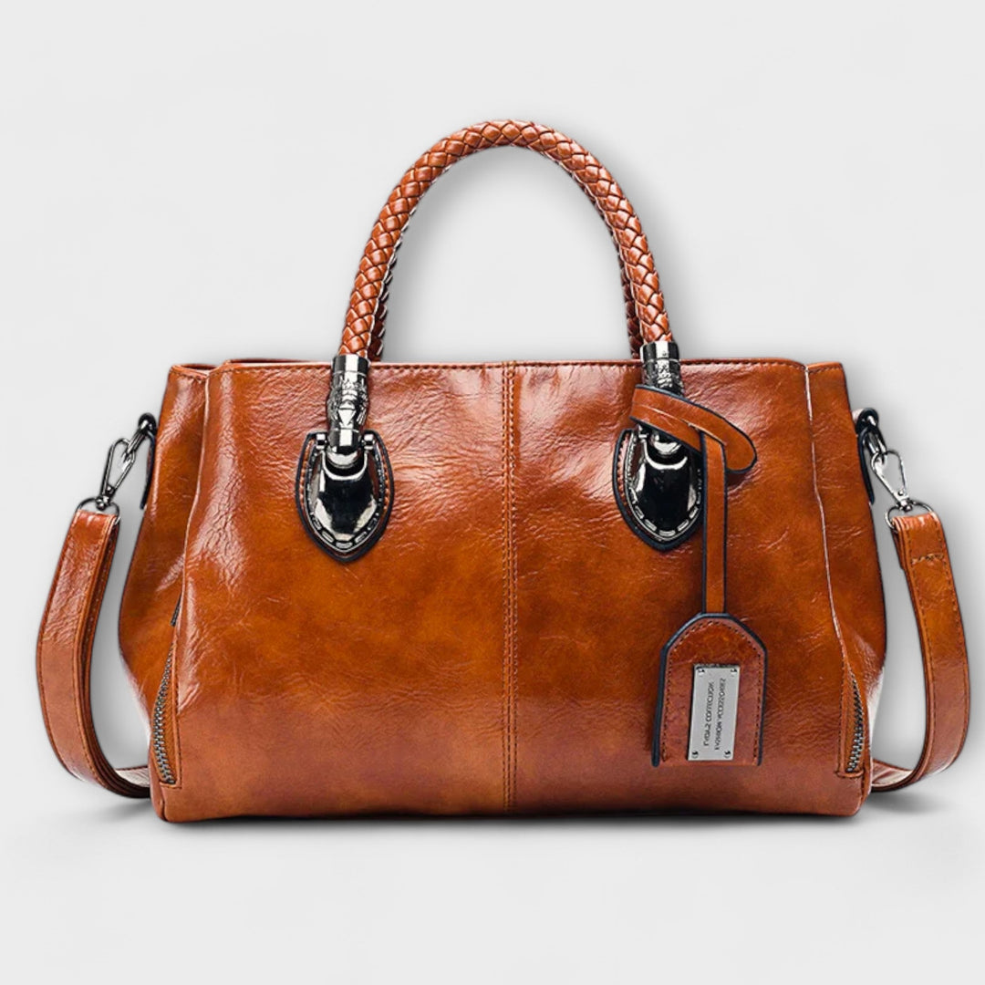 Marcella Braided Handle Handbag