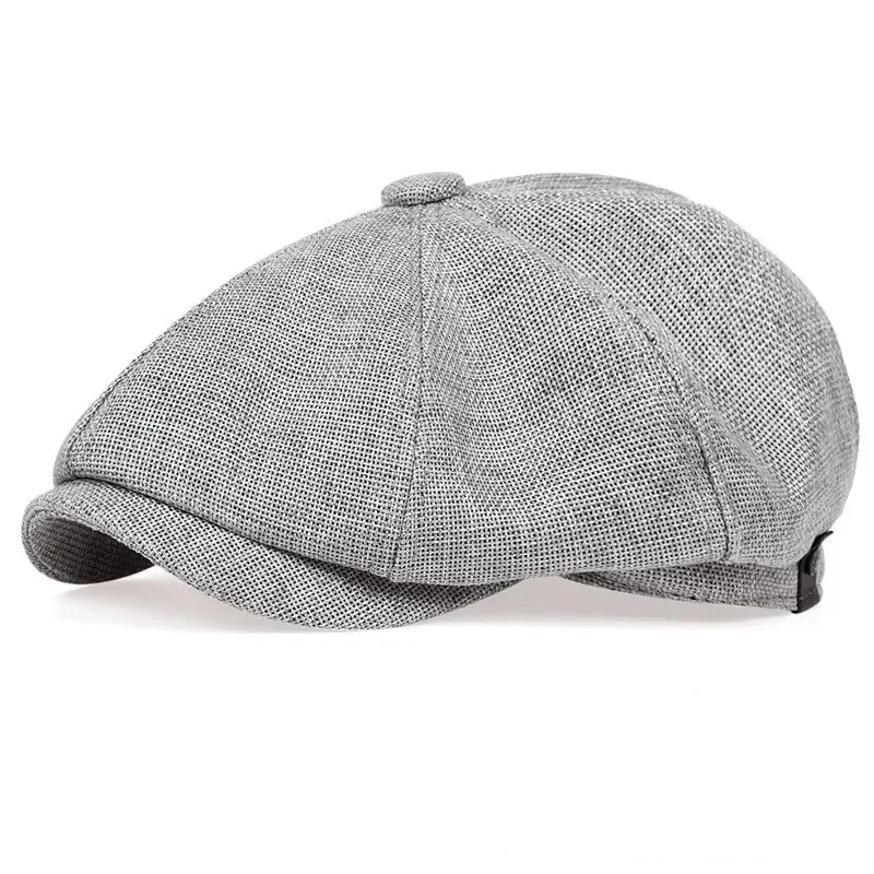 Harbor Eight-Panel Linen Cap