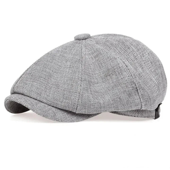 Harbor Eight-Panel Linen Cap