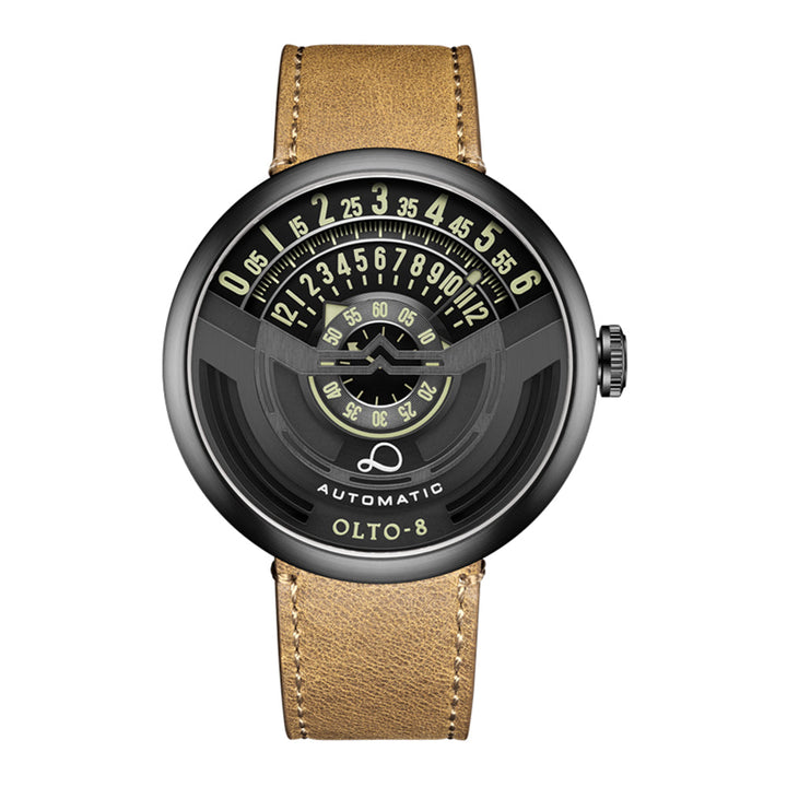 Veyron Automatic Mechanical Leather Watch