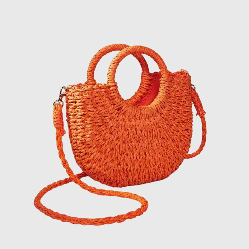 Solana Woven Straw Summer Handbag