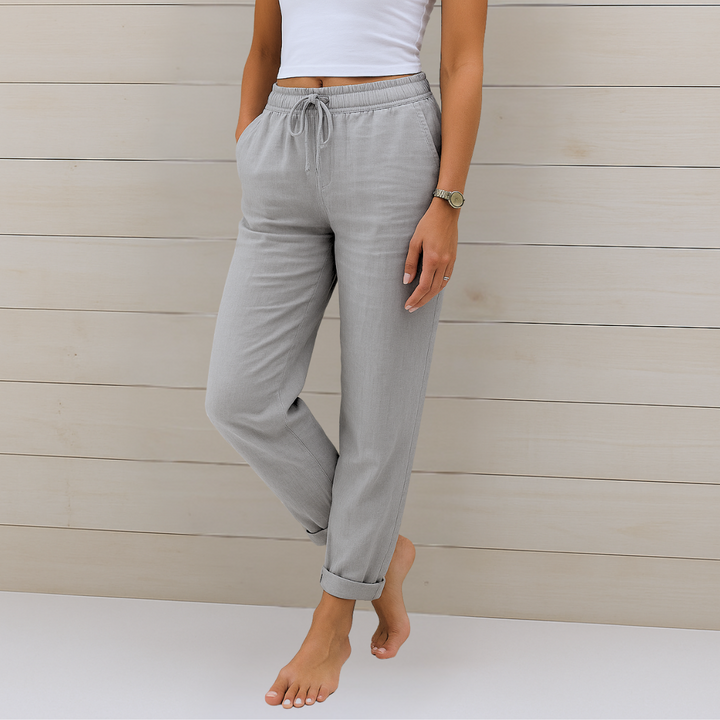 Harlow Breathable Wide-Leg Pants with Elastic Waist