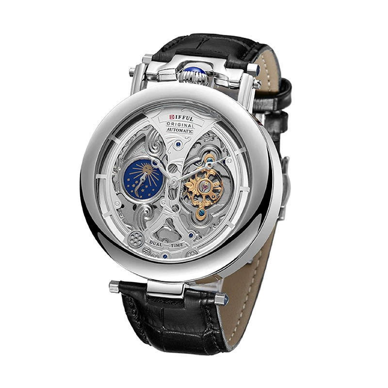 Hastings Skeleton Dial Moon-Phase Mechanical Watch