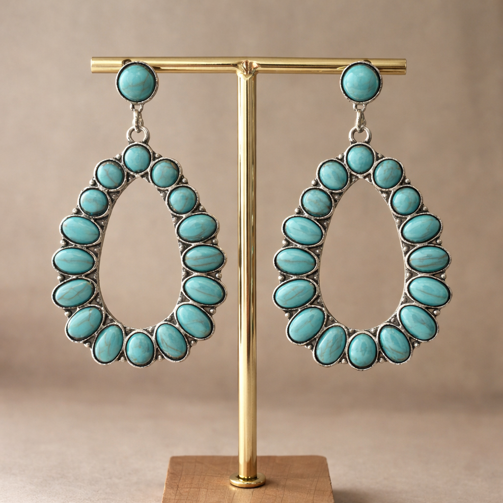 Celestia Turquoise Drop Earrings