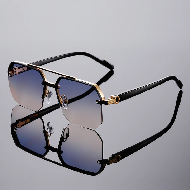 Nexus Rimless Geometric Sunglasses