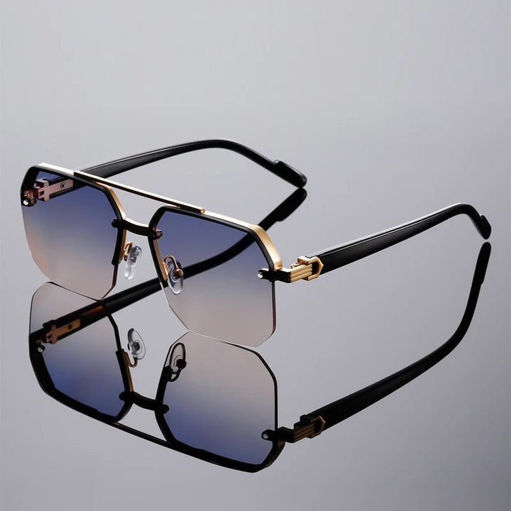 Nexus Rimless Geometric Sunglasses