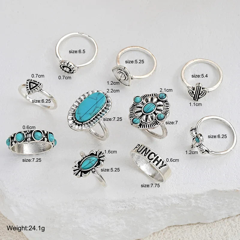 Silverton 10-Piece Western Ring Set