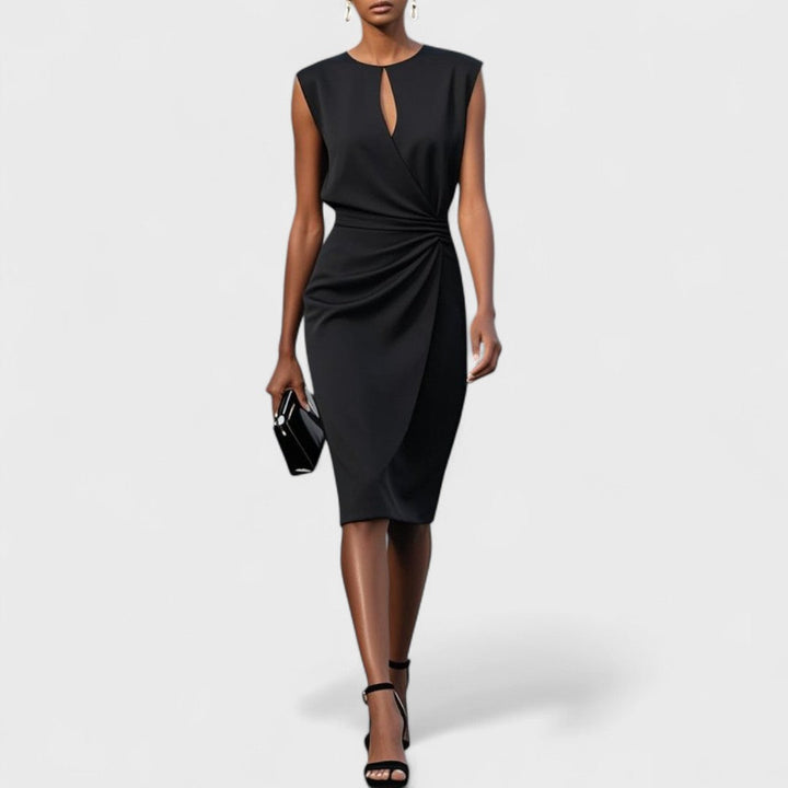 Mirev Fitted Midi Dress