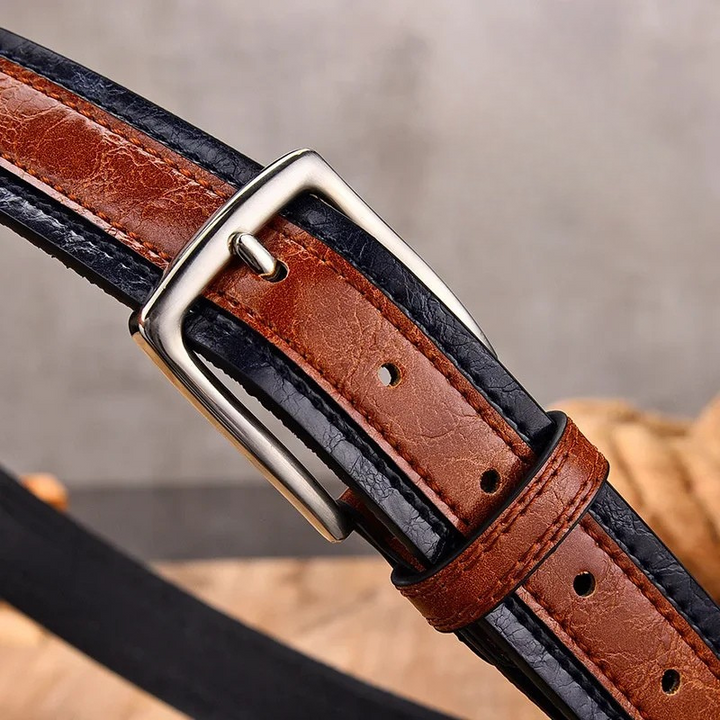 Dalton Two-Tone Buckle Belt