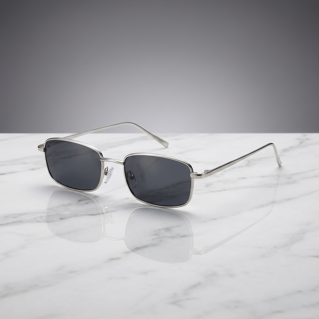Rivona Rectangle Mirror Lens Sunglasses