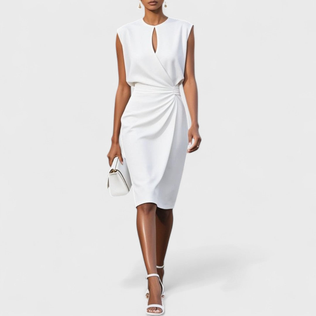 Mirev Fitted Midi Dress