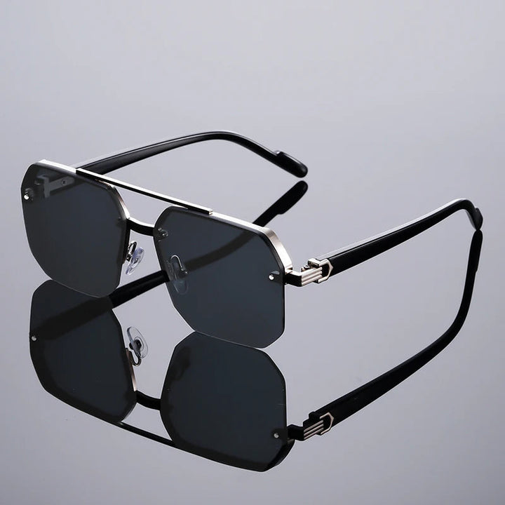 Nexus Rimless Geometric Sunglasses