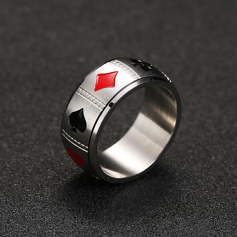 Gambit Stainless Steel Spinner Ring
