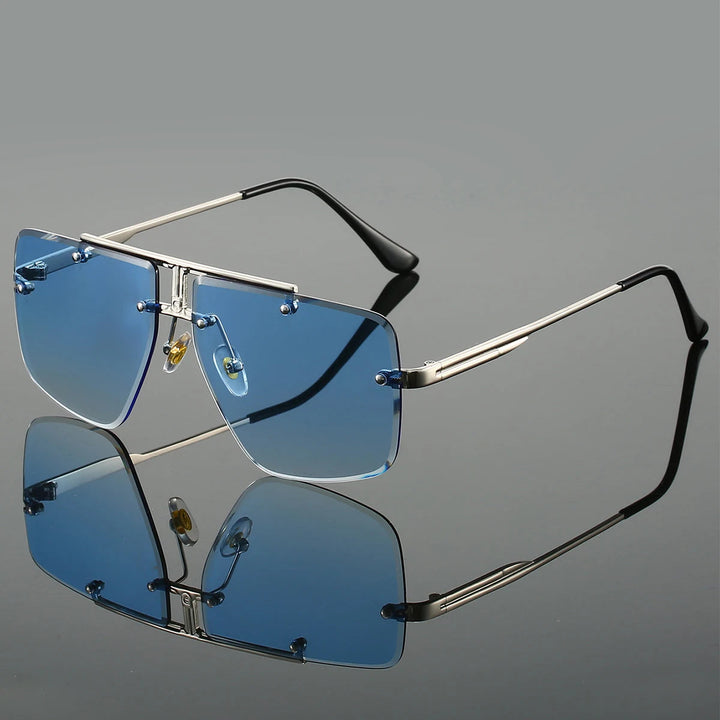 Dalton Rimless Square Sunglasses