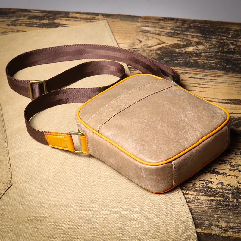 Hudson Genuine Leather Crossbody Bag