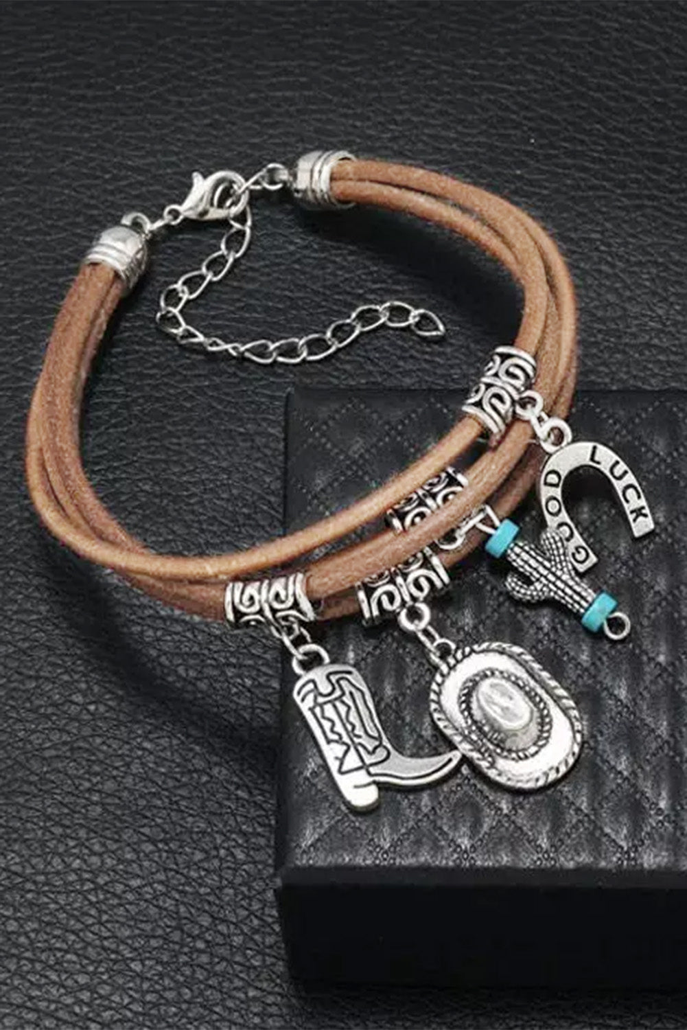 Fortuna Multi-Layered Cactus Charm Bracelet