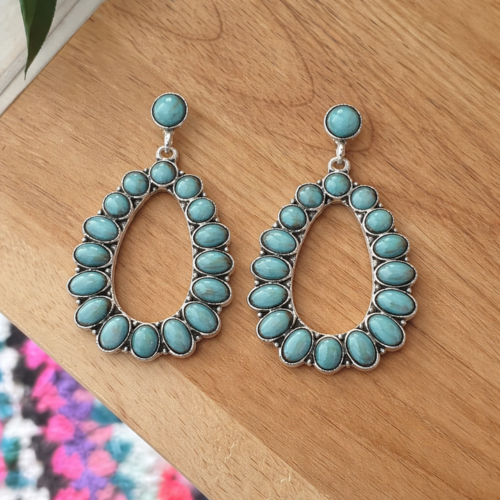 Celestia Turquoise Drop Earrings