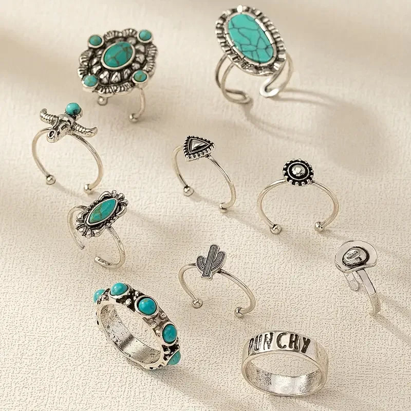 Silverton 10-Piece Western Ring Set