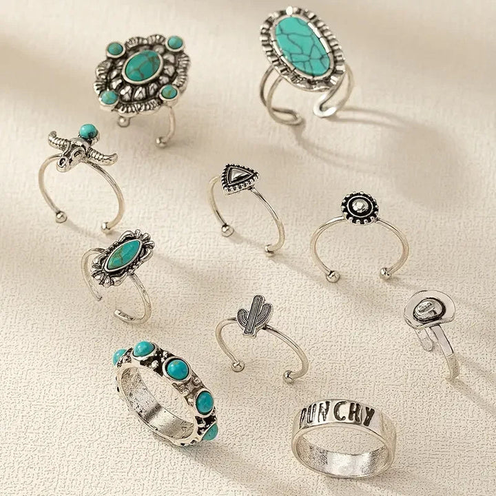 Silverton 10-Piece Western Ring Set