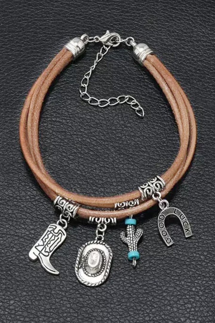 Fortuna Multi-Layered Cactus Charm Bracelet