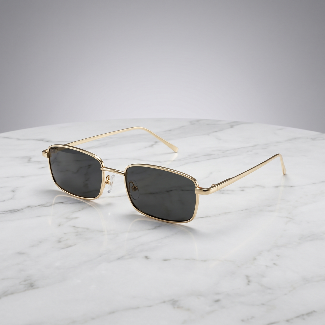 Rivona Rectangle Mirror Lens Sunglasses