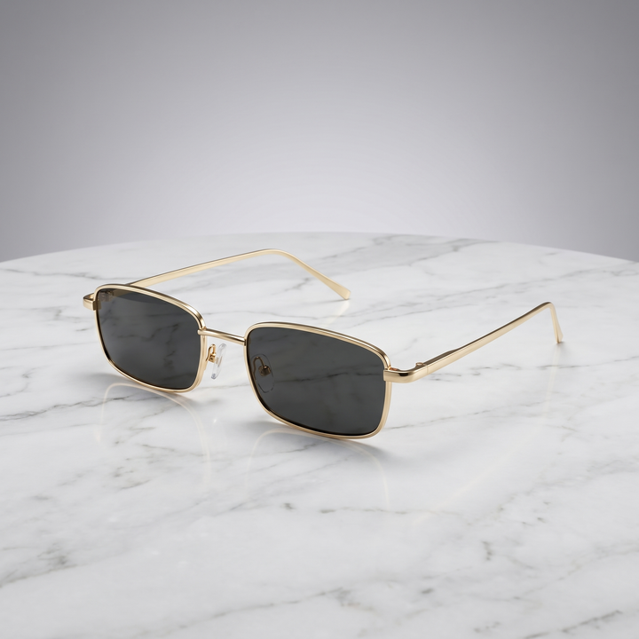 Rivona Rectangle Mirror Lens Sunglasses