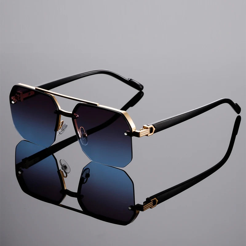 Nexus Rimless Geometric Sunglasses