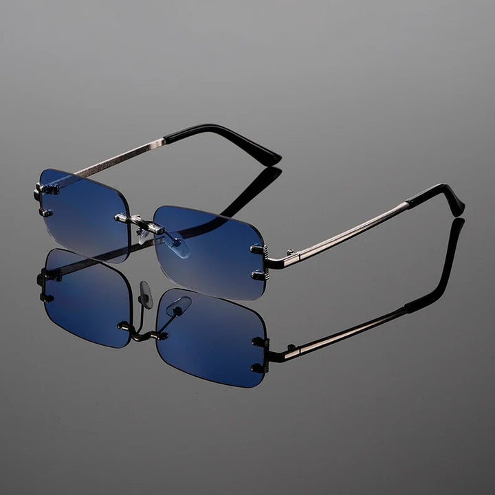 Modena Rimless Rectangular Sunglasses