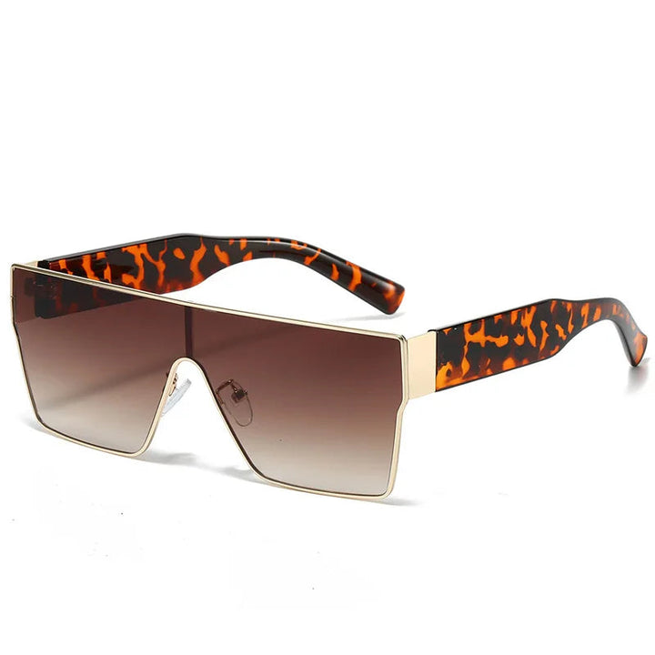 Vantage Oversized Shield Gradient Sunglasses
