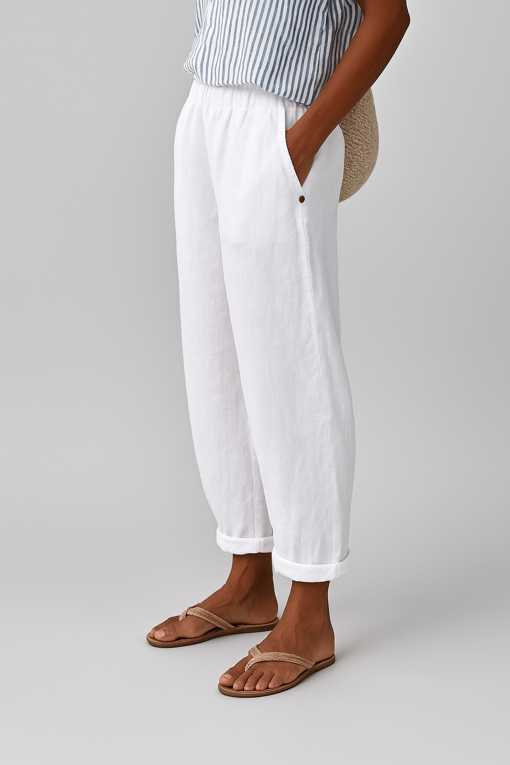 Halden Straight-Leg Pants With Side Pockets