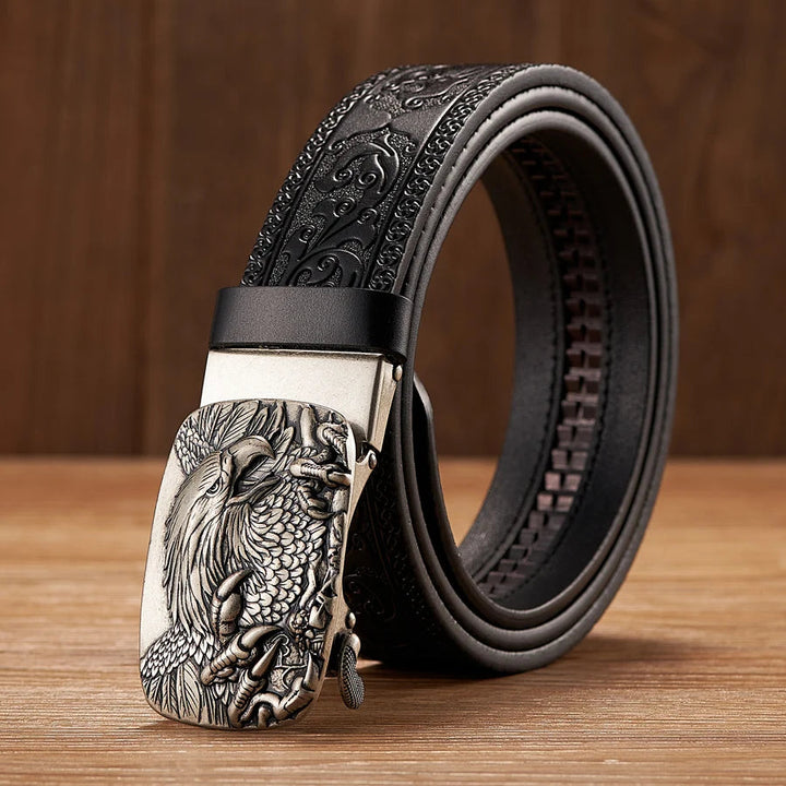 Harland Split Leather Western Buckle Belt