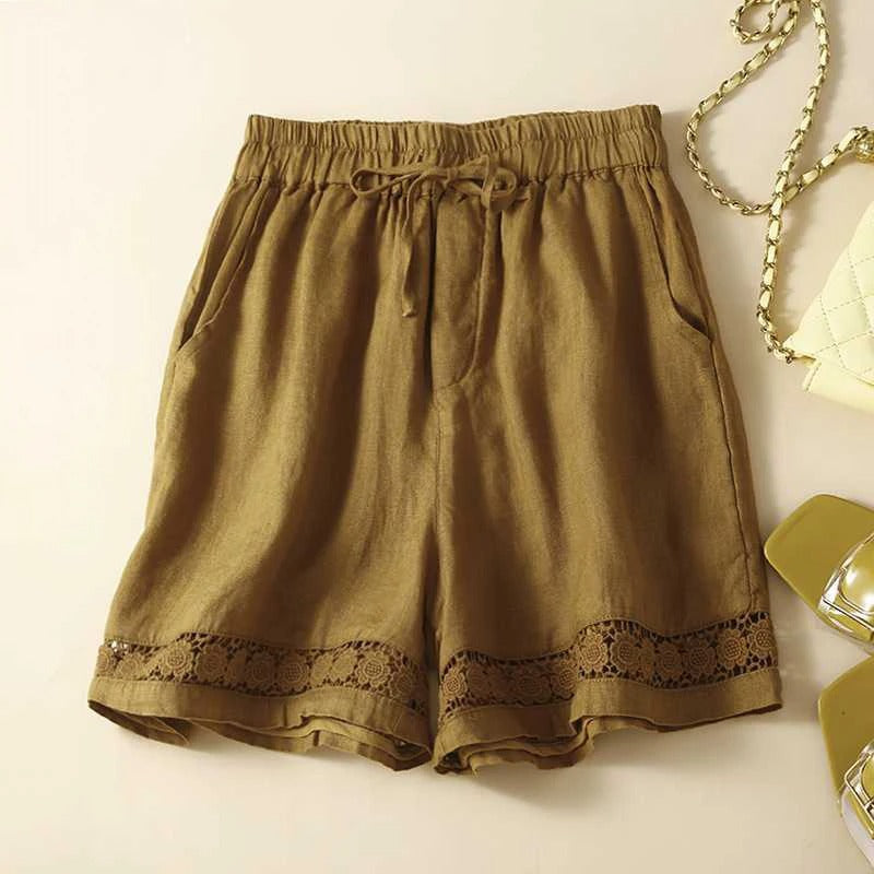 Blythe Relaxed Floral Embroidered Shorts