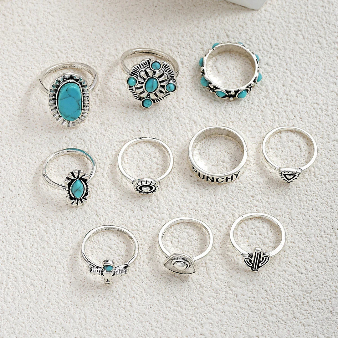 Silverton 10-Piece Western Ring Set