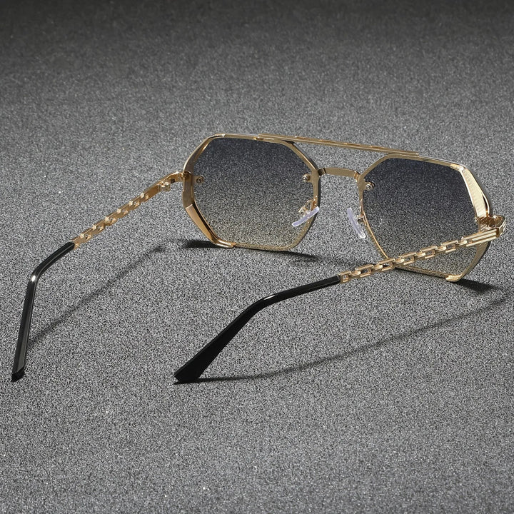 Marcello Hexagonal Metal Sunglasses