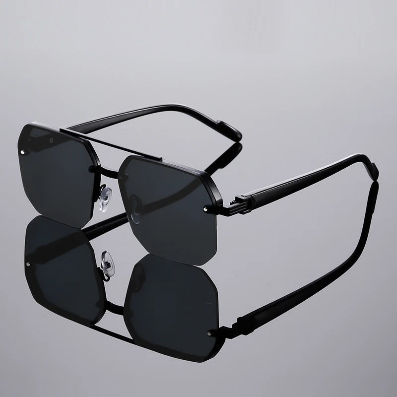 Nexus Rimless Geometric Sunglasses